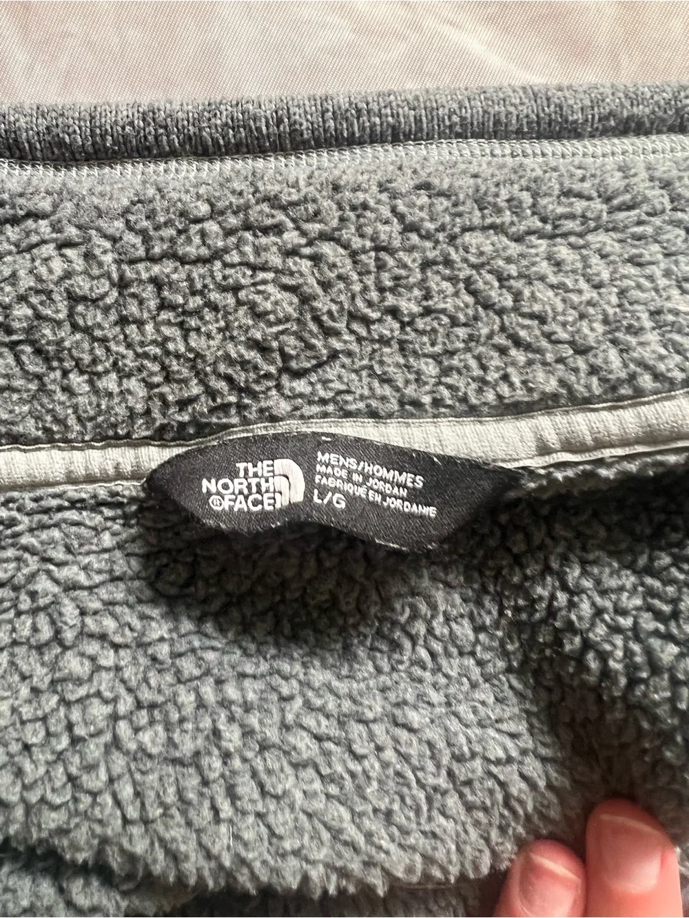 The North Face Men's Gray Full-Zip Fleece Pullover